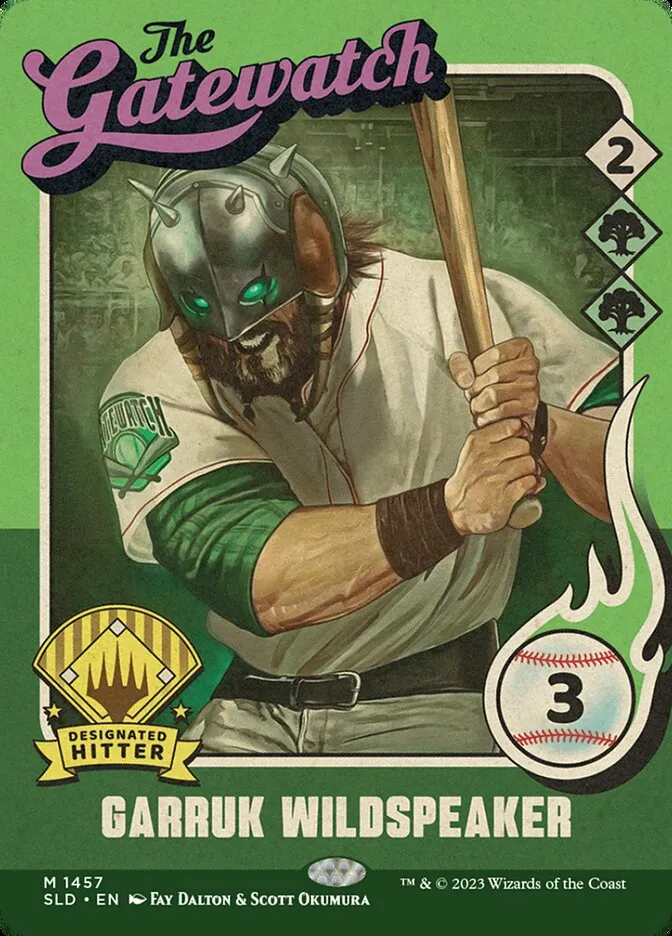 2019 Secret Lair Drop Garruk Wildspeaker // Garruk Wildspeaker [Foil] mythic #1457 mythic card image