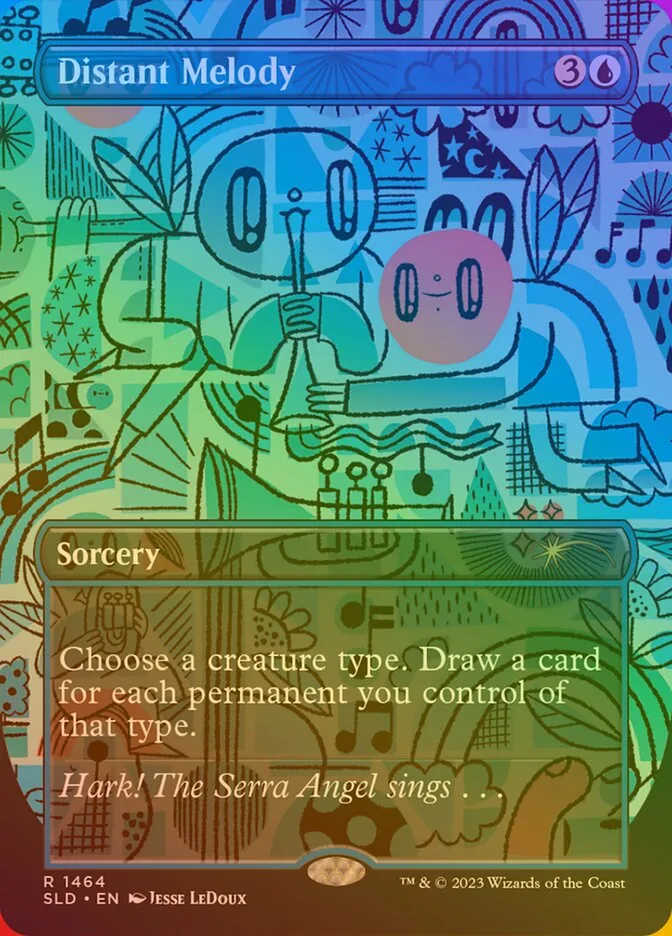 2019 Secret Lair Drop Distant Melody #1464★ rare card image