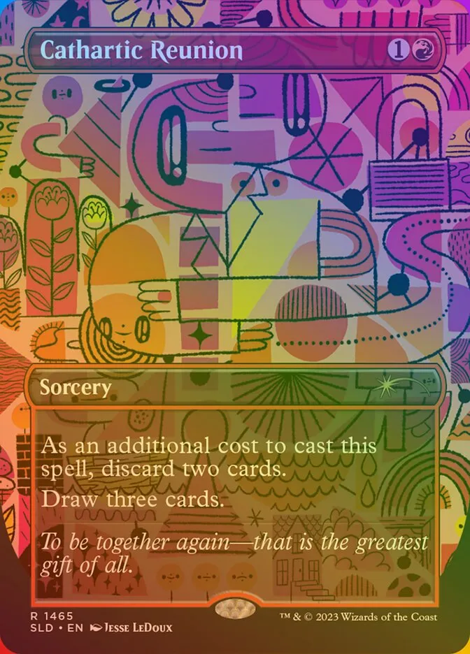2019 Secret Lair Drop Cathartic Reunion #1465★ rare card image