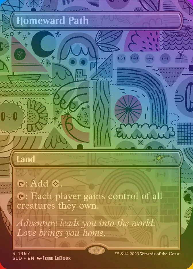 2019 Secret Lair Drop Homeward Path #1467 rare card image