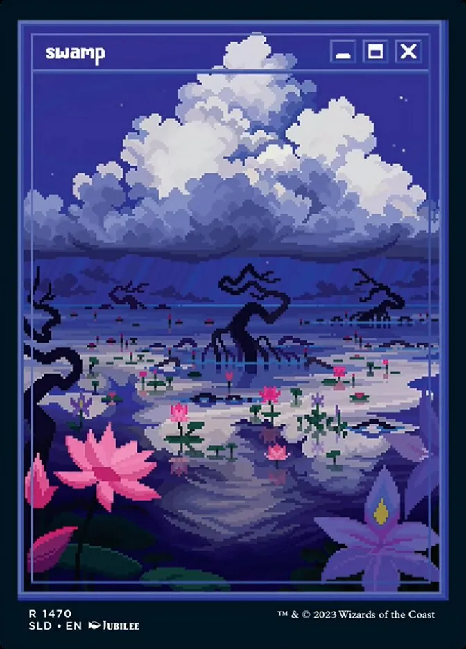 2019 Secret Lair Drop Swamp #1470 rare card image
