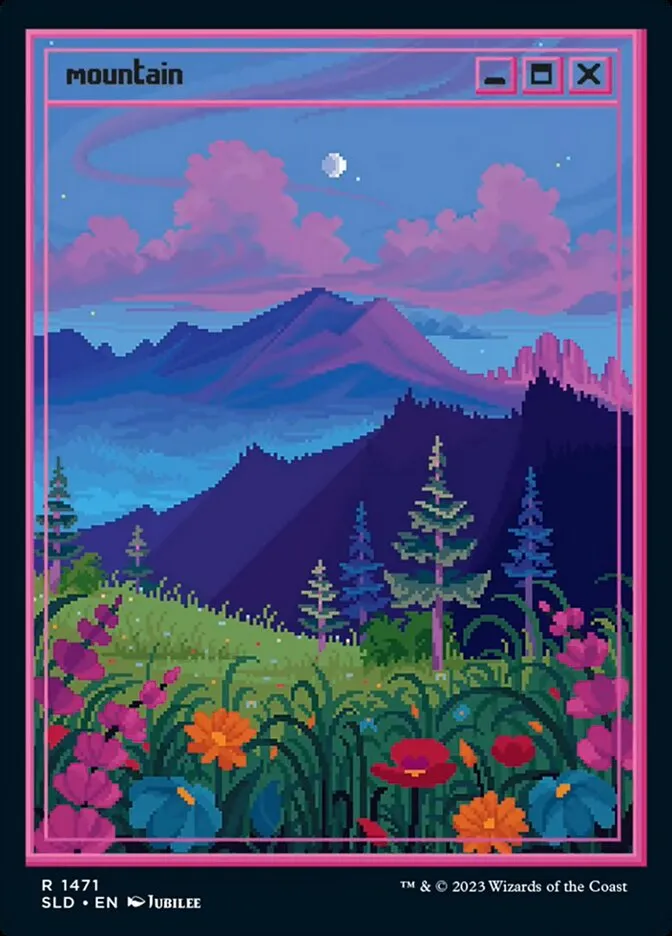 2019 Secret Lair Drop Mountain #1471 rare card image