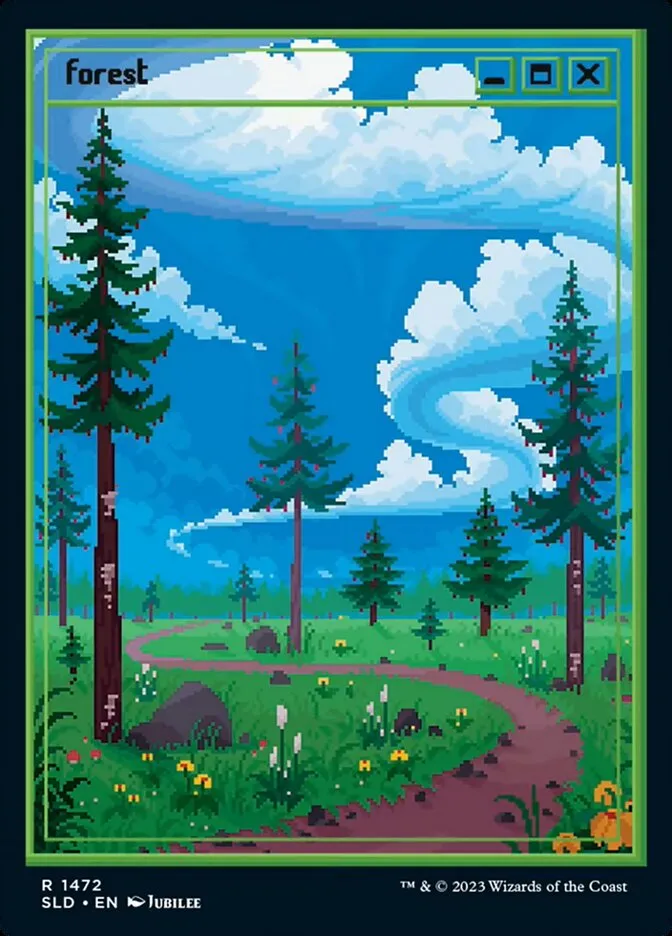 2019 Secret Lair Drop Forest #1472 rare card image