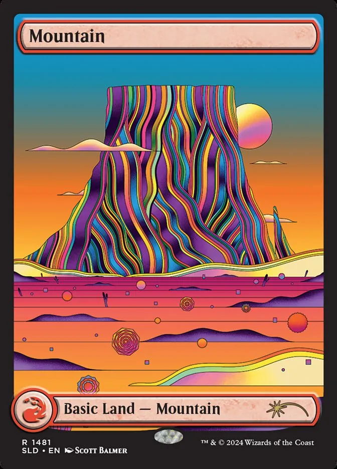 2019 Secret Lair Drop Mountain #1481 rare card image