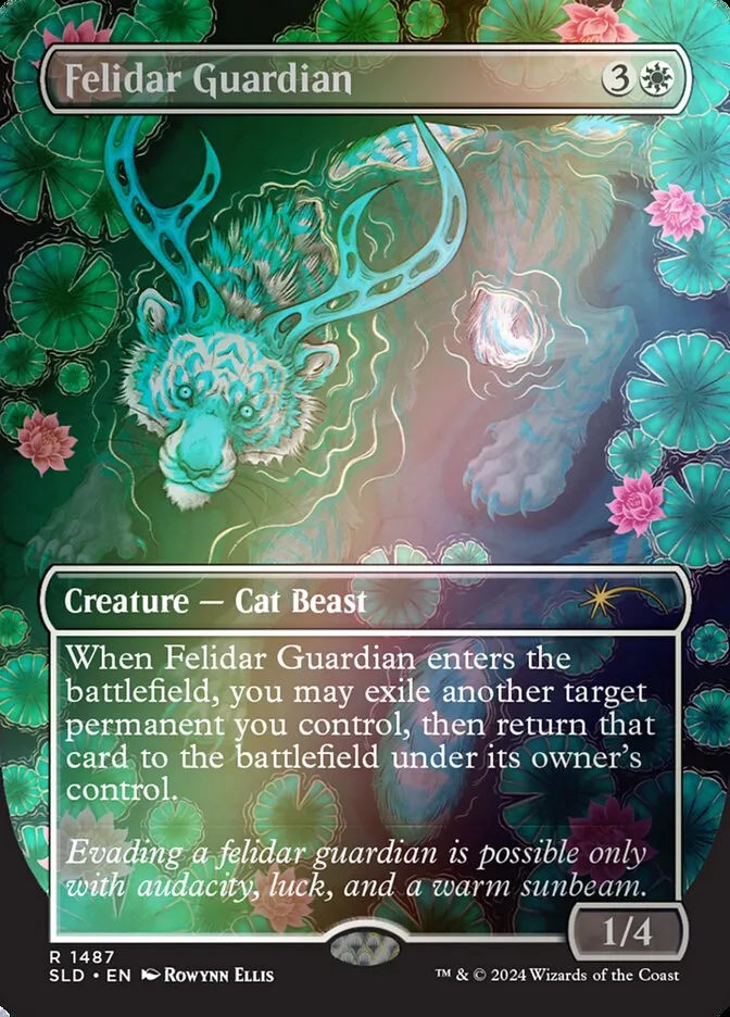 2019 Secret Lair Drop Felidar Guardian #1487★ rare card image