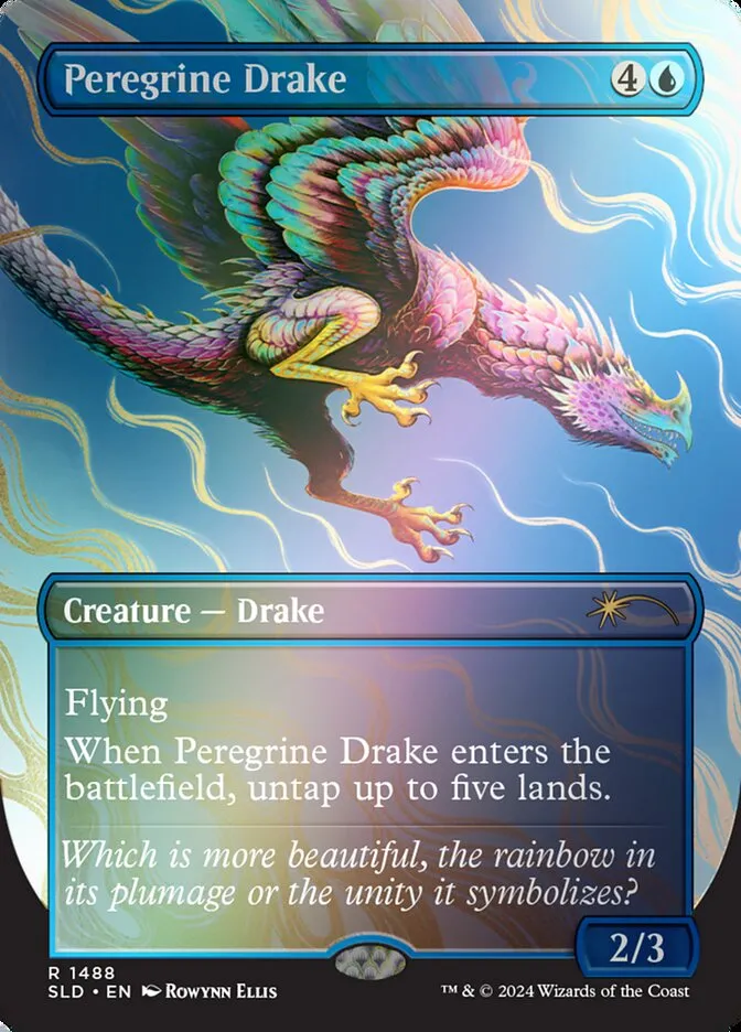 2019 Secret Lair Drop Peregrine Drake #1488★ rare card image