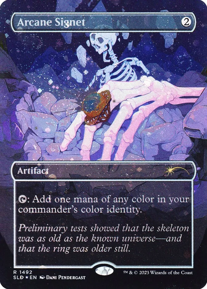2019 Secret Lair Drop Arcane Signet rare #1492 rare card image