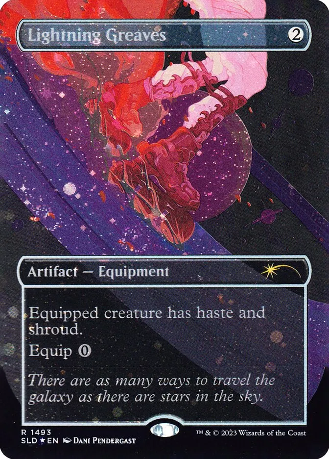 2019 Secret Lair Drop Lightning Greaves rare #1493 rare card image