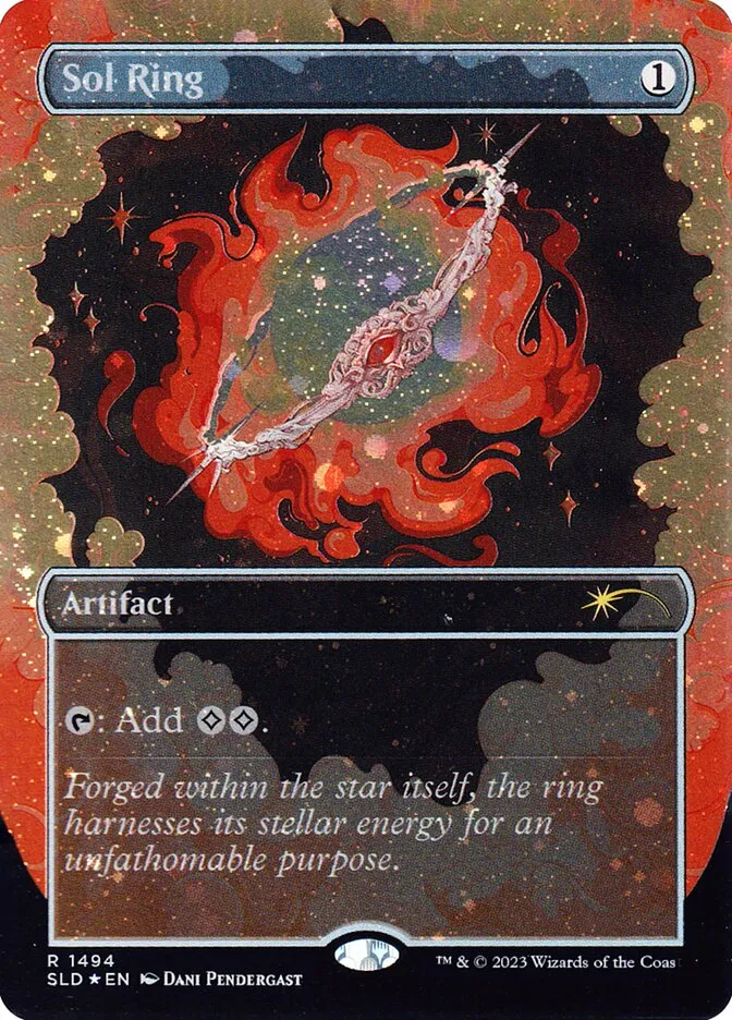 2019 Secret Lair Drop Sol Ring [Borderless] rare #1494 rare card image
