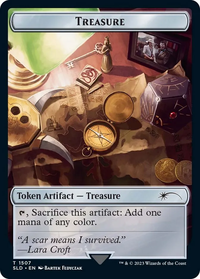 2019 Secret Lair Drop Treasure #1507 common card image