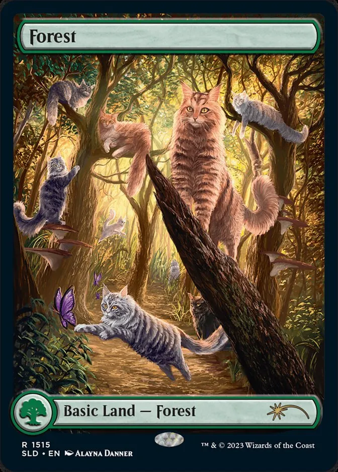 2019 Secret Lair Drop Forest #1515 rare card image