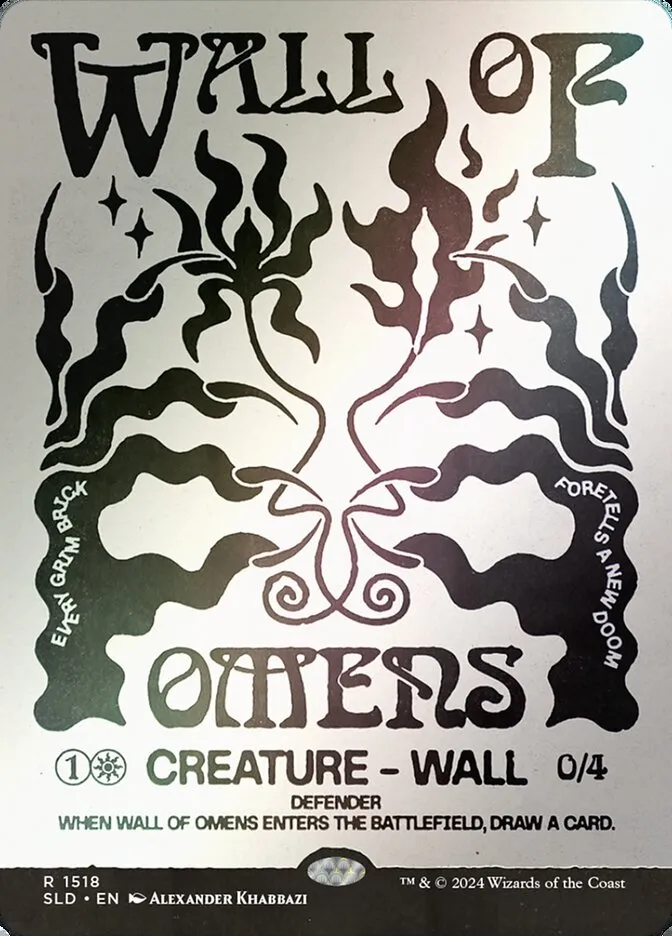 2019 Secret Lair Drop Wall of Omens #1518★ rare card image