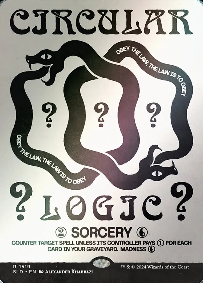 2019 Secret Lair Drop Circular Logic #1519★ rare card image