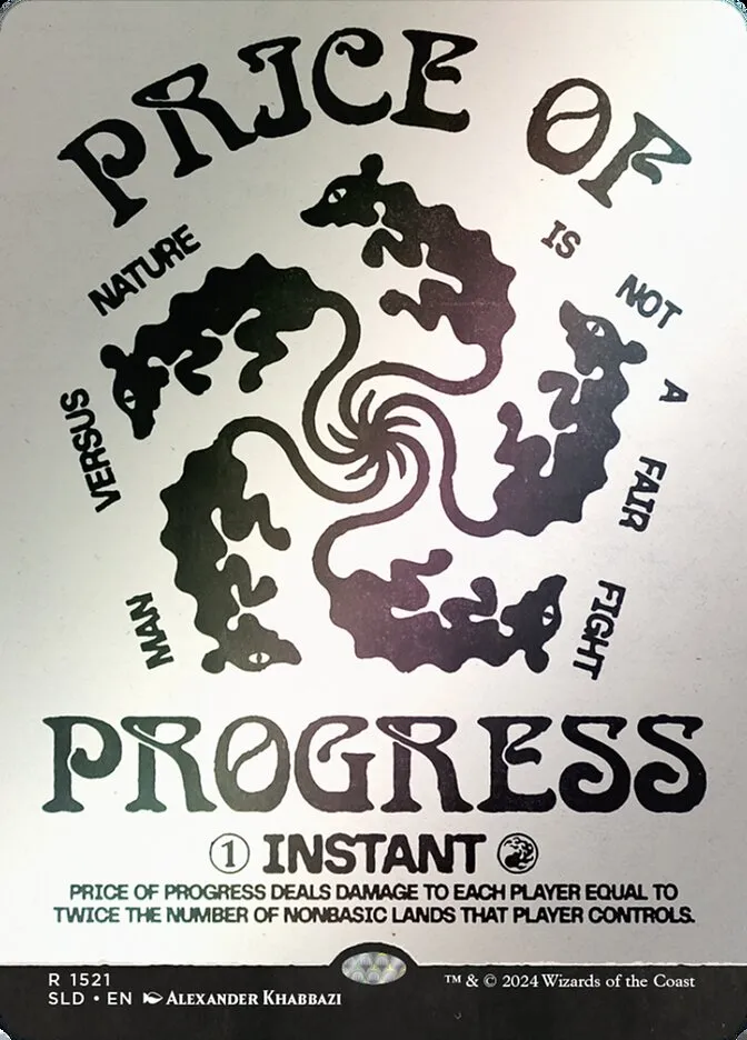 2019 Secret Lair Drop Price of Progress #1521★ rare card image