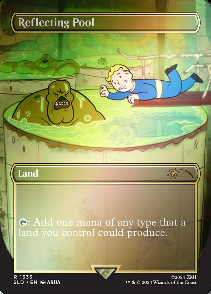 2019 Secret Lair Drop Reflecting Pool #1535★ rare card image