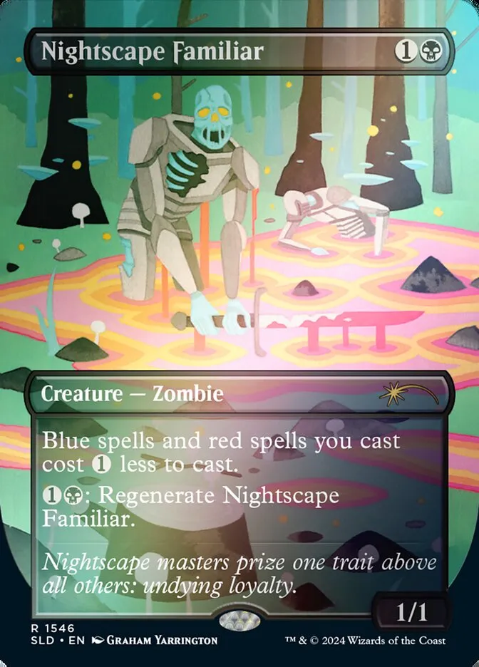2019 Secret Lair Drop Nightscape Familiar #1546★ rare card image