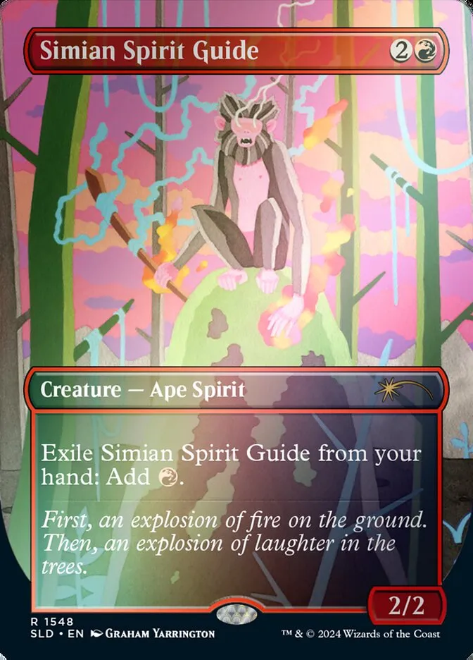 2019 Secret Lair Drop Simian Spirit Guide #1548★ rare card image