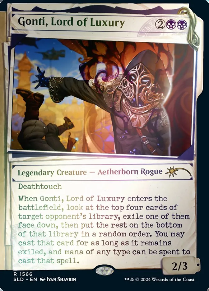 2019 Secret Lair Drop Gonti, Lord of Luxury #1566★ rare card image