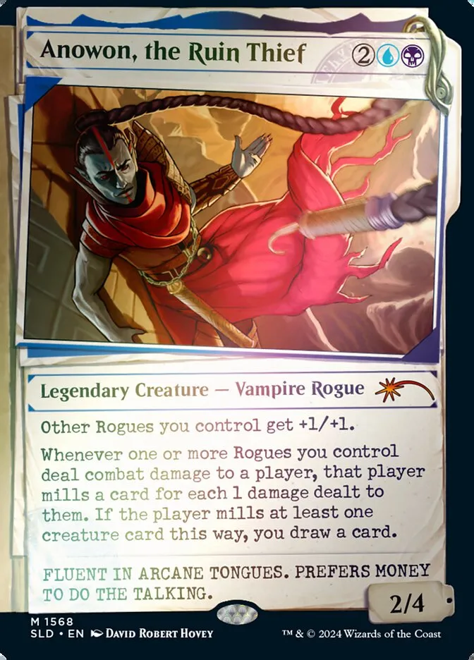 2019 Secret Lair Drop Anowon, the Ruin Thief #1568★ mythic card image