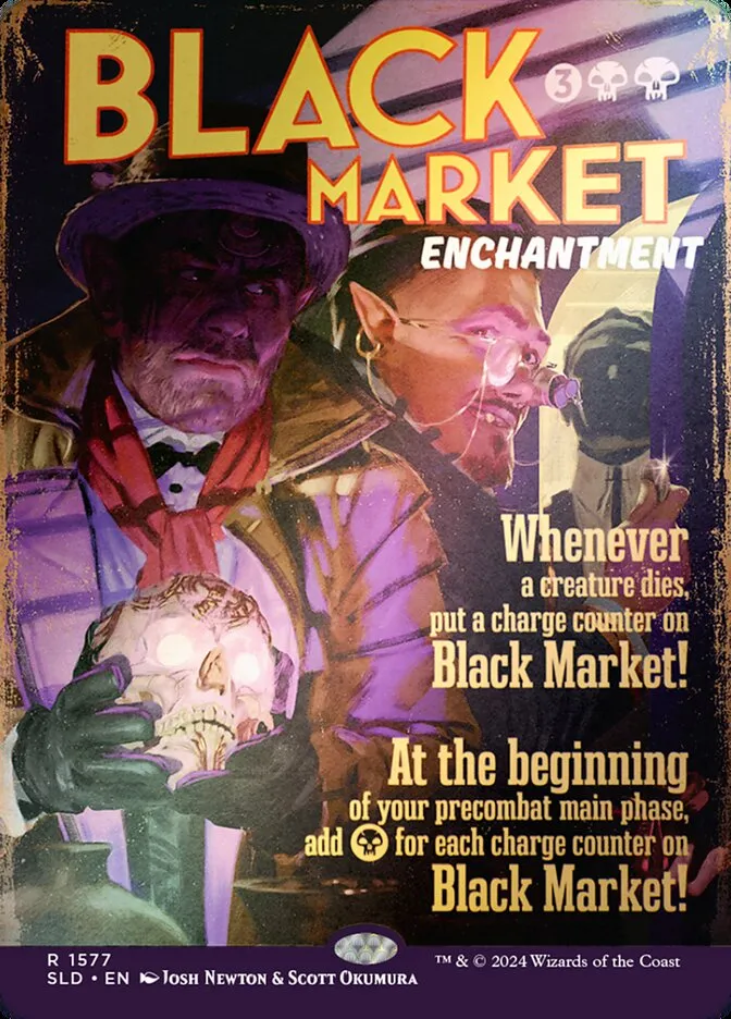 2019 Secret Lair Drop Black Market #1577★ rare card image