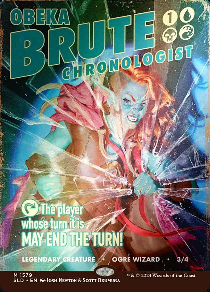 2019 Secret Lair Drop Obeka, Brute Chronologist #1579★ mythic card image