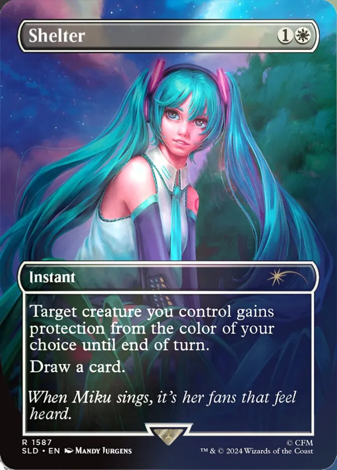 2019 Secret Lair Drop Shelter #1587★ rare card image
