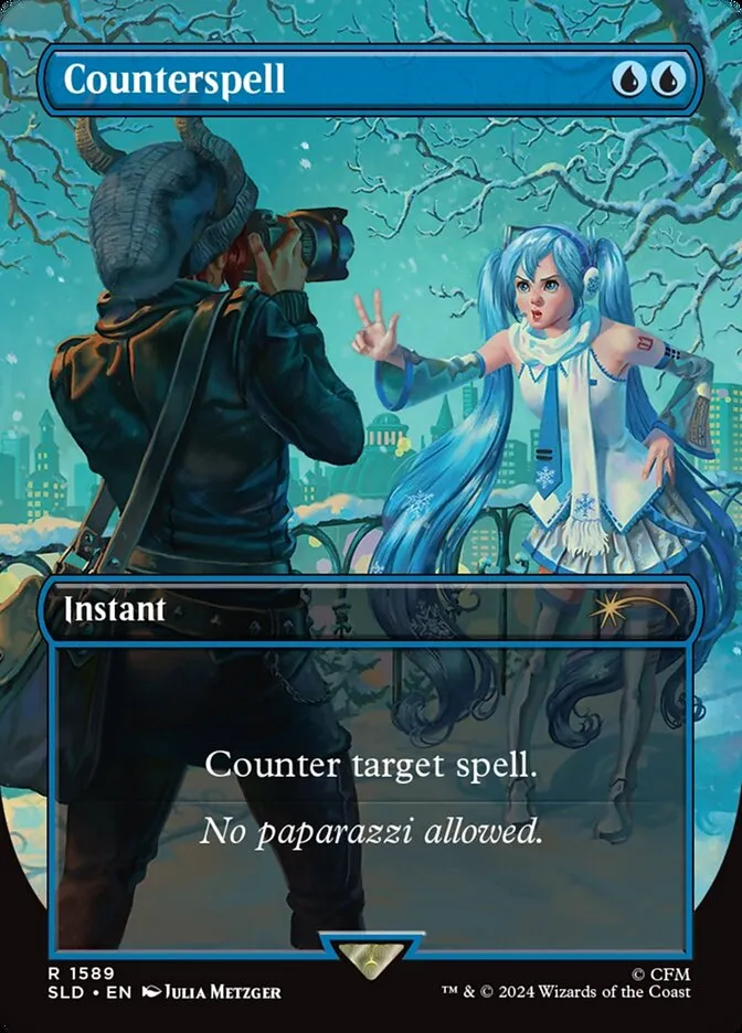 2019 Secret Lair Drop Counterspell #1589 rare card image