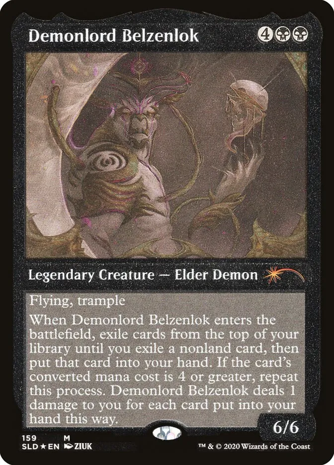 2019 Secret Lair Drop Demonlord Belzenlok mythic #159★ mythic card image