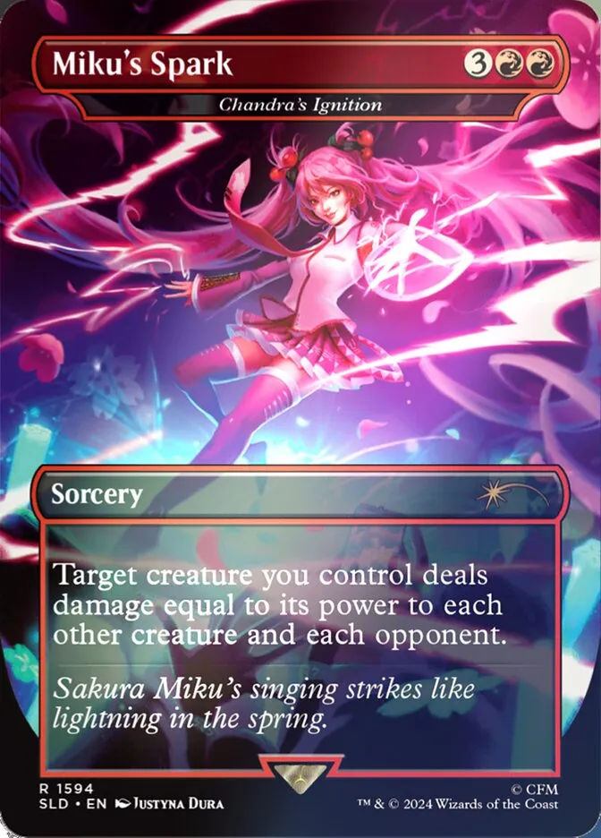2019 Secret Lair Drop Chandra's Ignition #1594★ rare card image