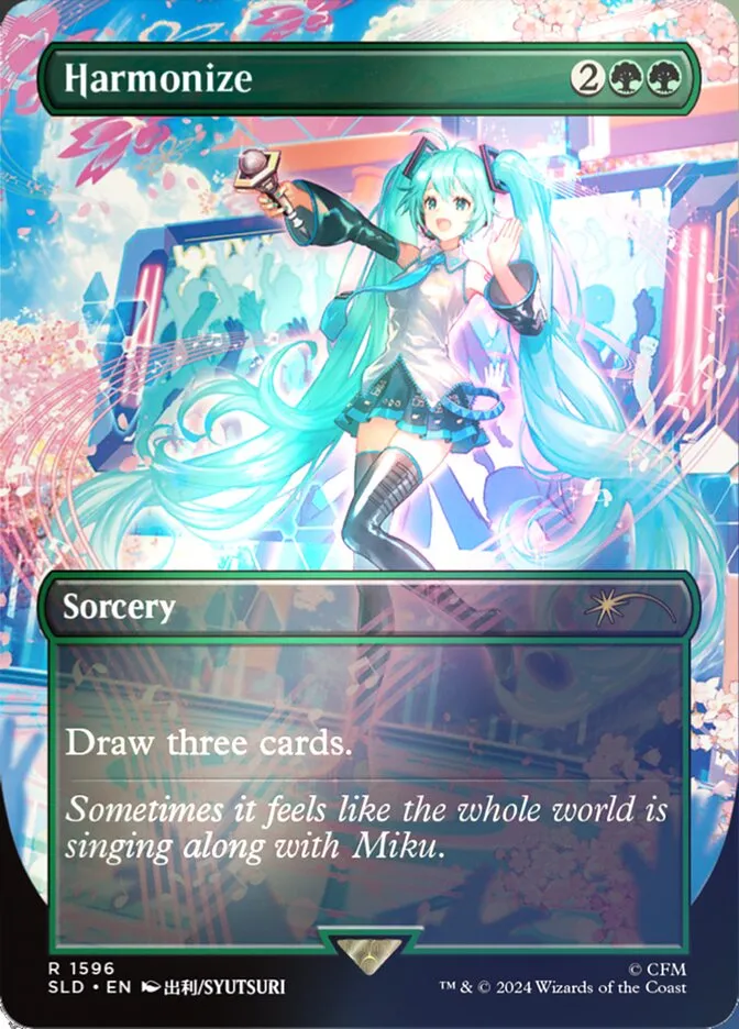 2019 Secret Lair Drop Harmonize #1596★ rare card image