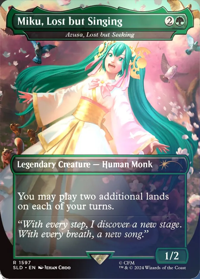 2019 Secret Lair Drop Azusa, Lost but Seeking #1597★ rare card image