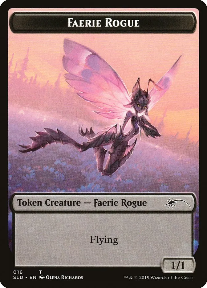 2019 Secret Lair Drop Faerie Rogue common #16 common card image