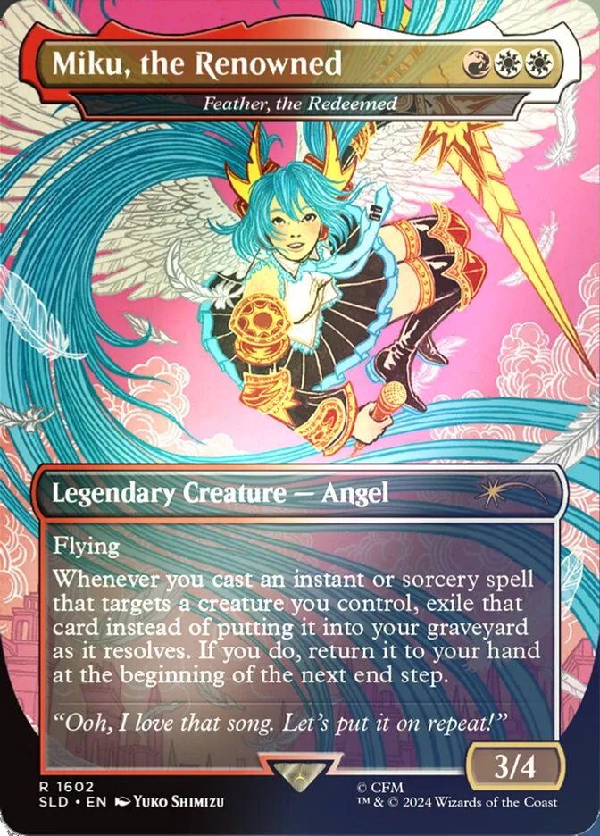 2019 Secret Lair Drop Feather, the Redeemed #1602★ rare card image