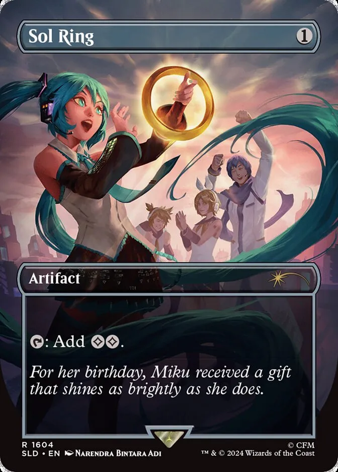 2019 Secret Lair Drop Sol Ring #1604 rare card image