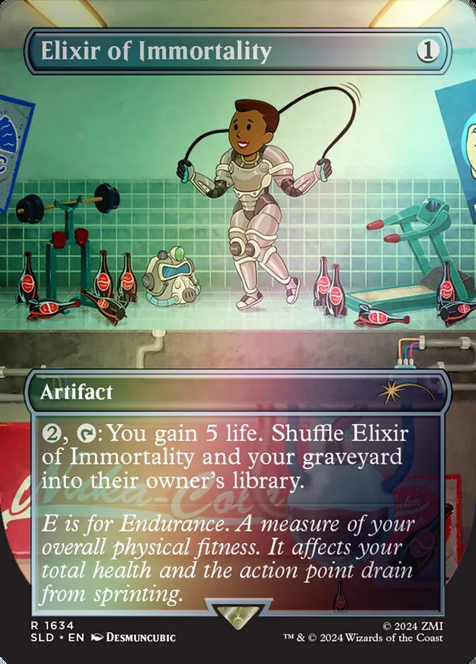 2019 Secret Lair Drop Elixir of Immortality #1634★ rare card image