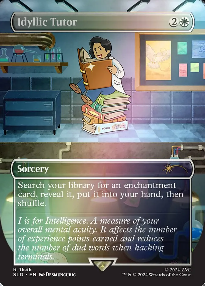 2019 Secret Lair Drop Idyllic Tutor #1636★ rare card image