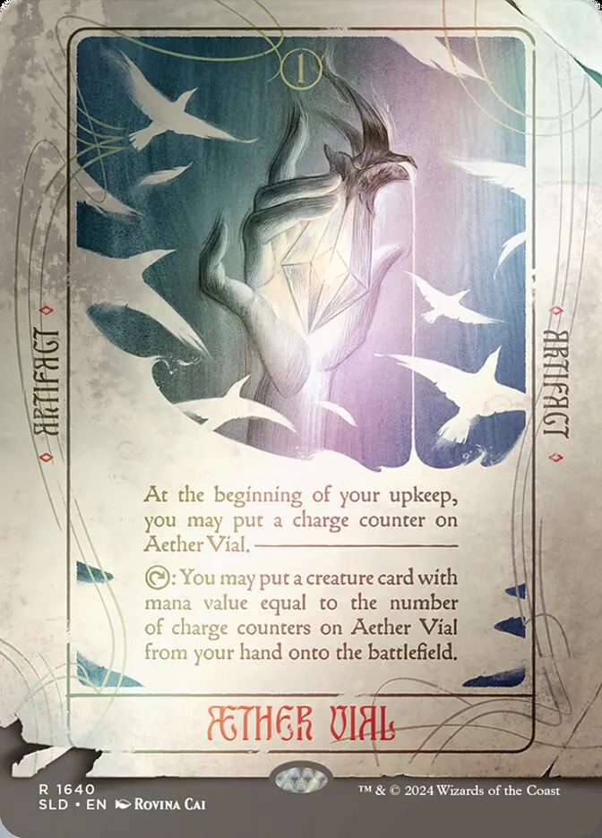 2019 Secret Lair Drop Aether Vial #1640★ rare card image