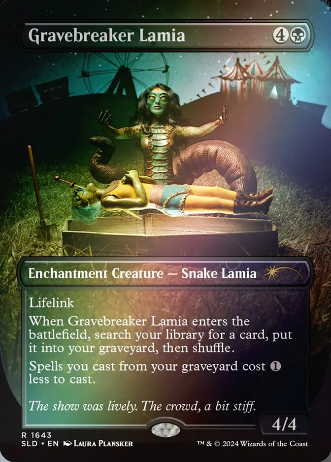 2019 Secret Lair Drop Gravebreaker Lamia #1643★ rare card image