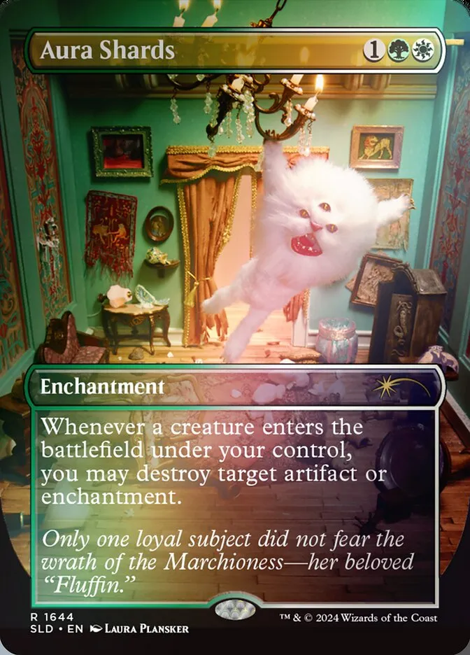 2019 Secret Lair Drop Aura Shards #1644★ rare card image