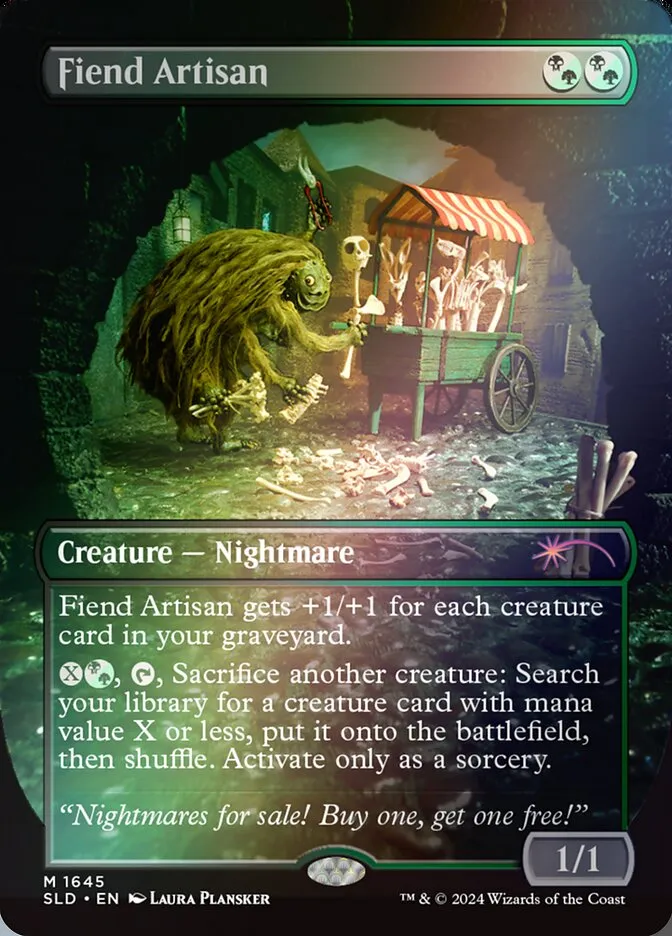 2019 Secret Lair Drop Fiend Artisan #1645★ mythic card image