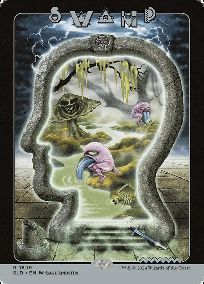 2019 Secret Lair Drop Swamp #1649 rare card image