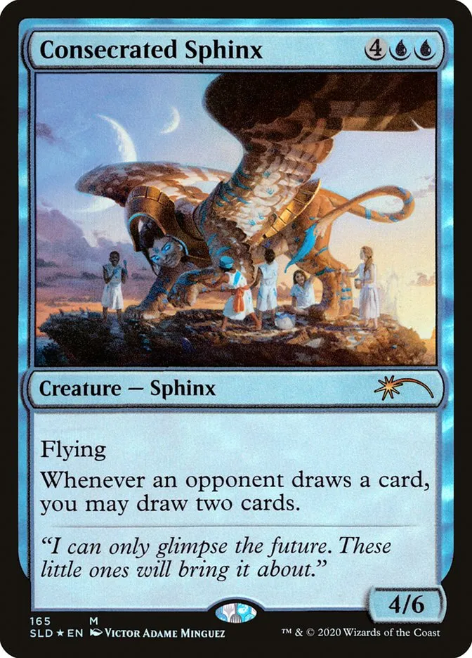 2019 Secret Lair Drop Consecrated Sphinx mythic #165 mythic card image