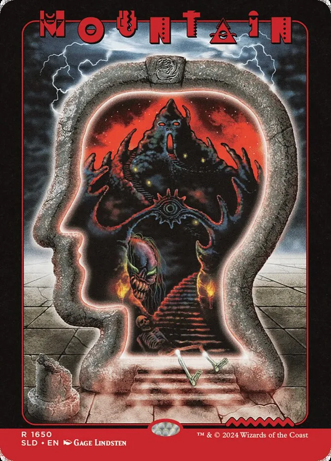 2019 Secret Lair Drop Mountain #1650 rare card image