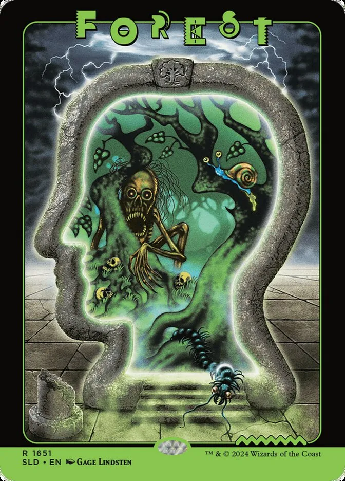 2019 Secret Lair Drop Forest #1651 rare card image