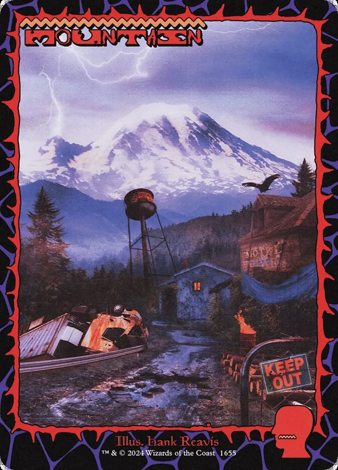2019 Secret Lair Drop Mountain #1655 rare card image