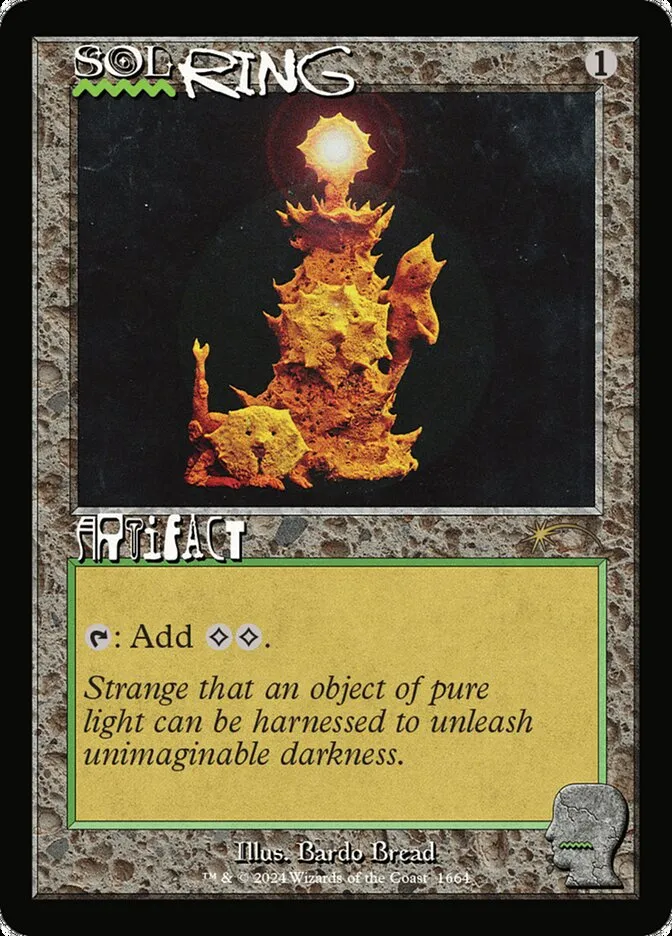 2019 Secret Lair Drop Sol Ring [Showcase Foil] rare #1664 rare card image