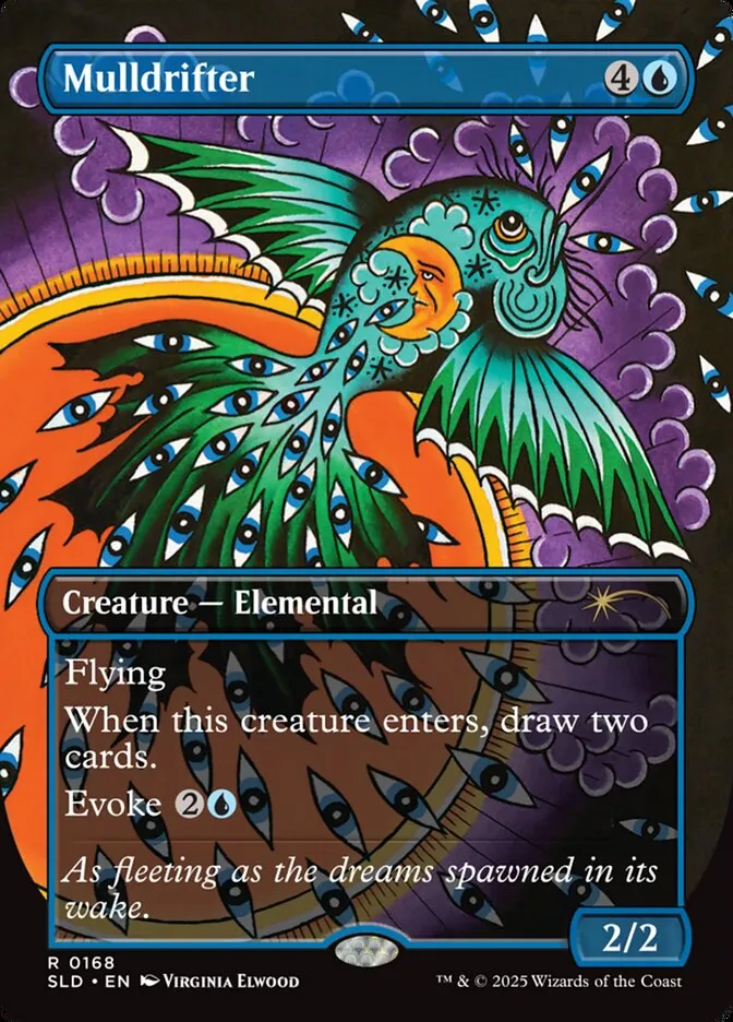 2019 Secret Lair Drop Mulldrifter #168 rare card image