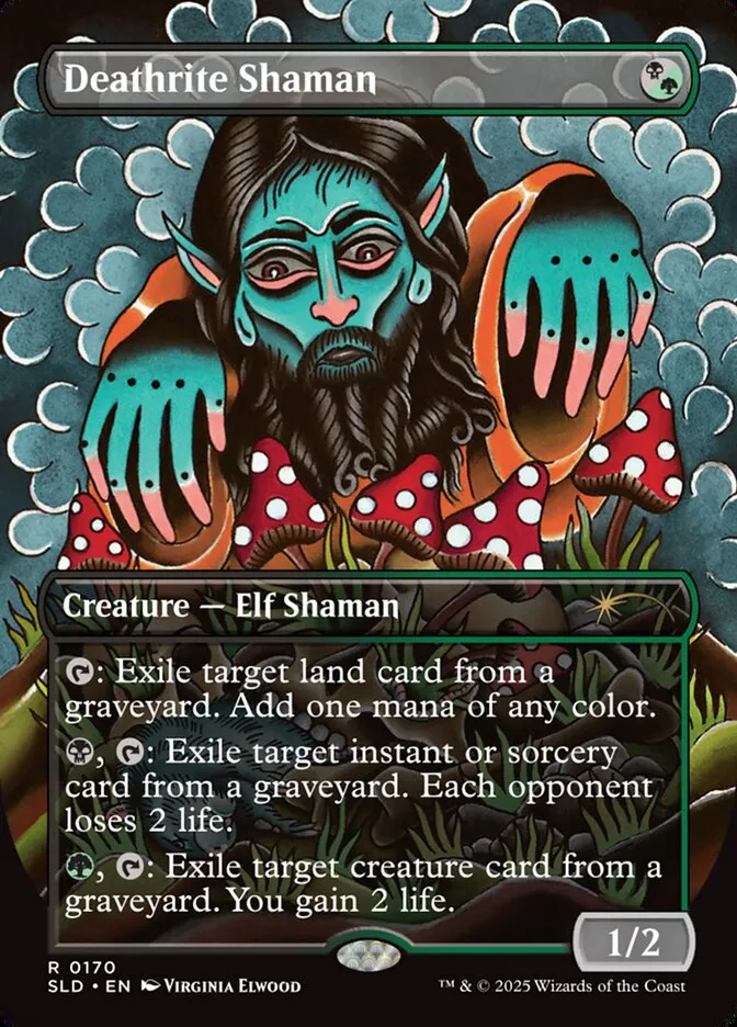 2019 Secret Lair Drop Deathrite Shaman #170 rare card image