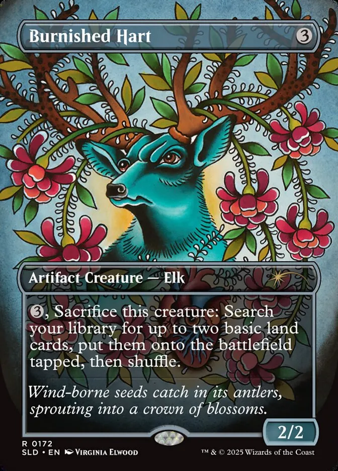 2019 Secret Lair Drop Burnished Hart #172 rare card image