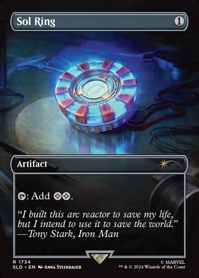 2019 Secret Lair Drop Sol Ring #1734 rare card image
